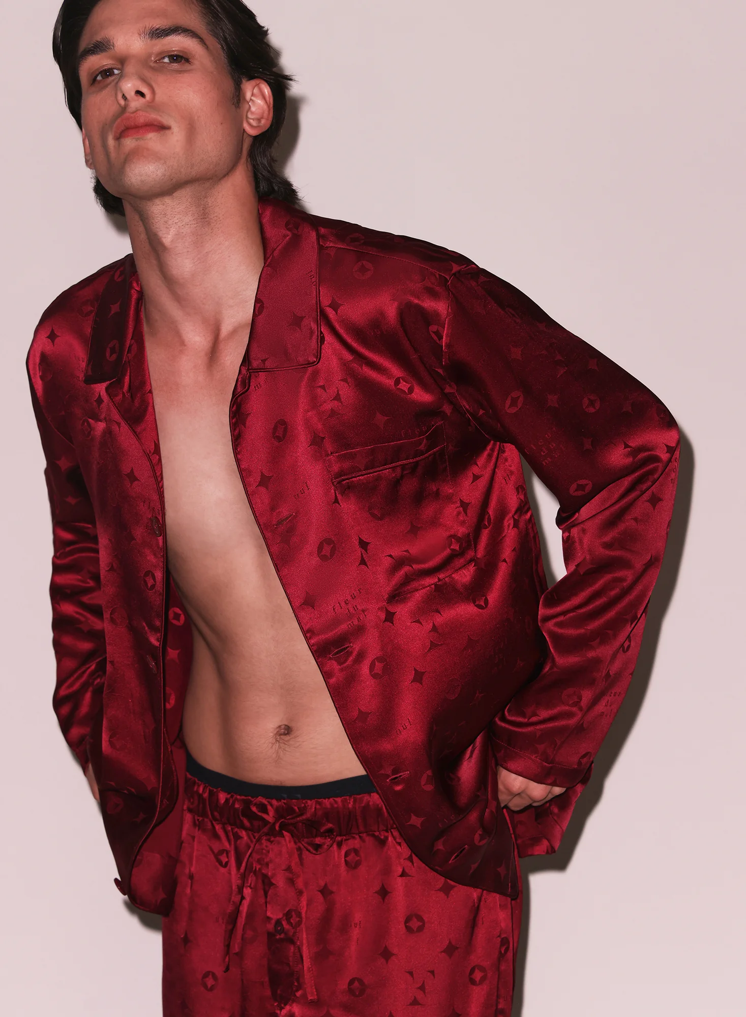 Barolo Silk Jacquard PJ Set - Image 7