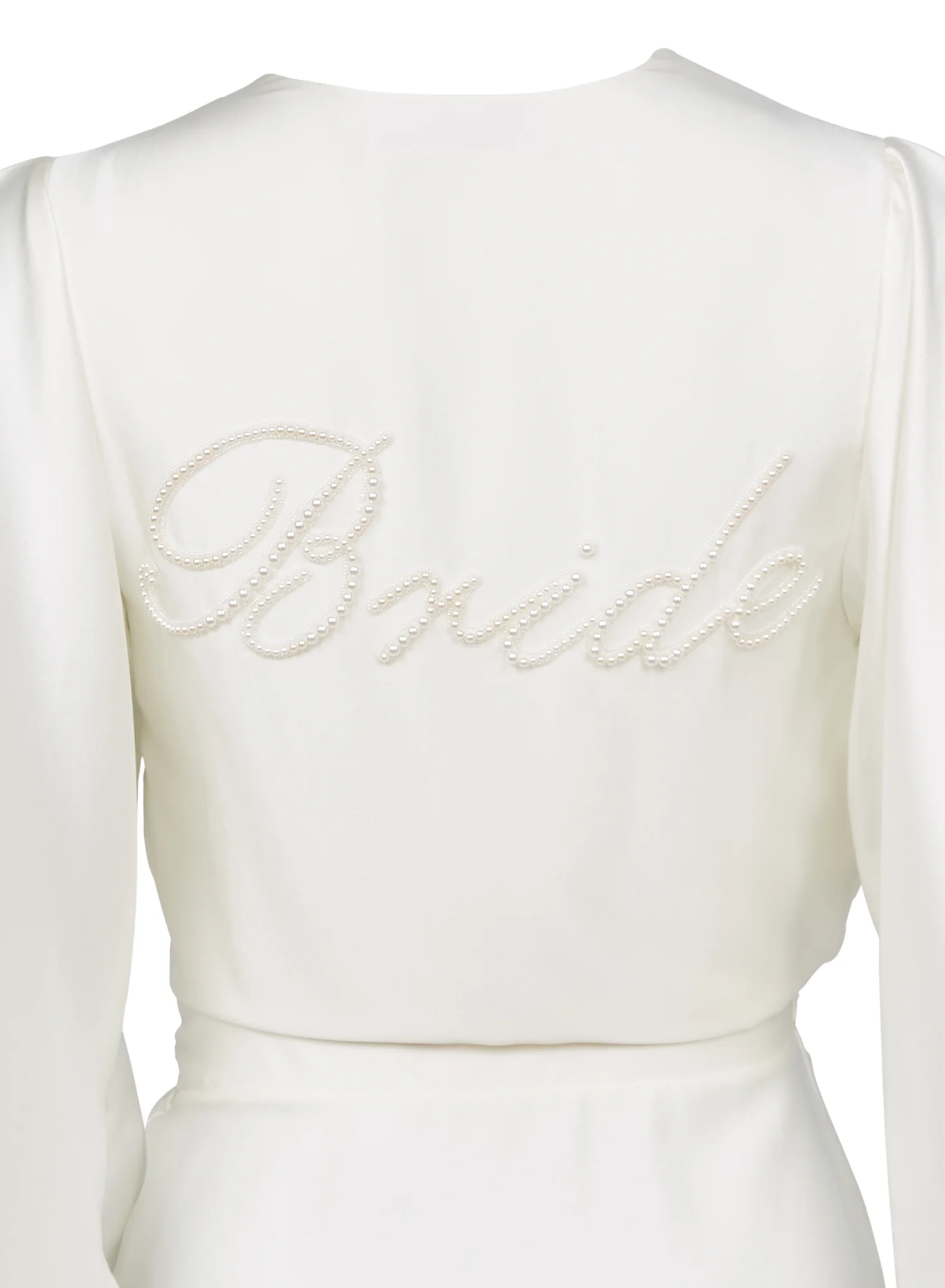 Bride Embroidered Angel Sleeve Robe - Image 8