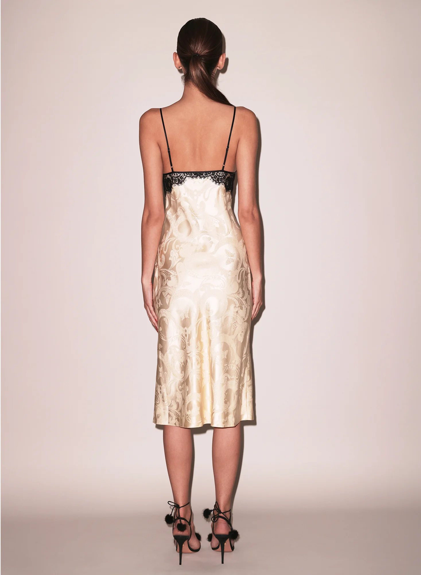 Butterfly Jacquard Slip Dress - Image 3