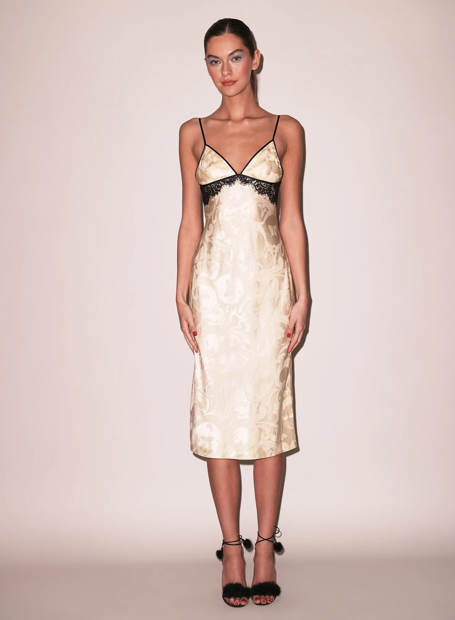 Butterfly Jacquard Slip Dress - Image 6
