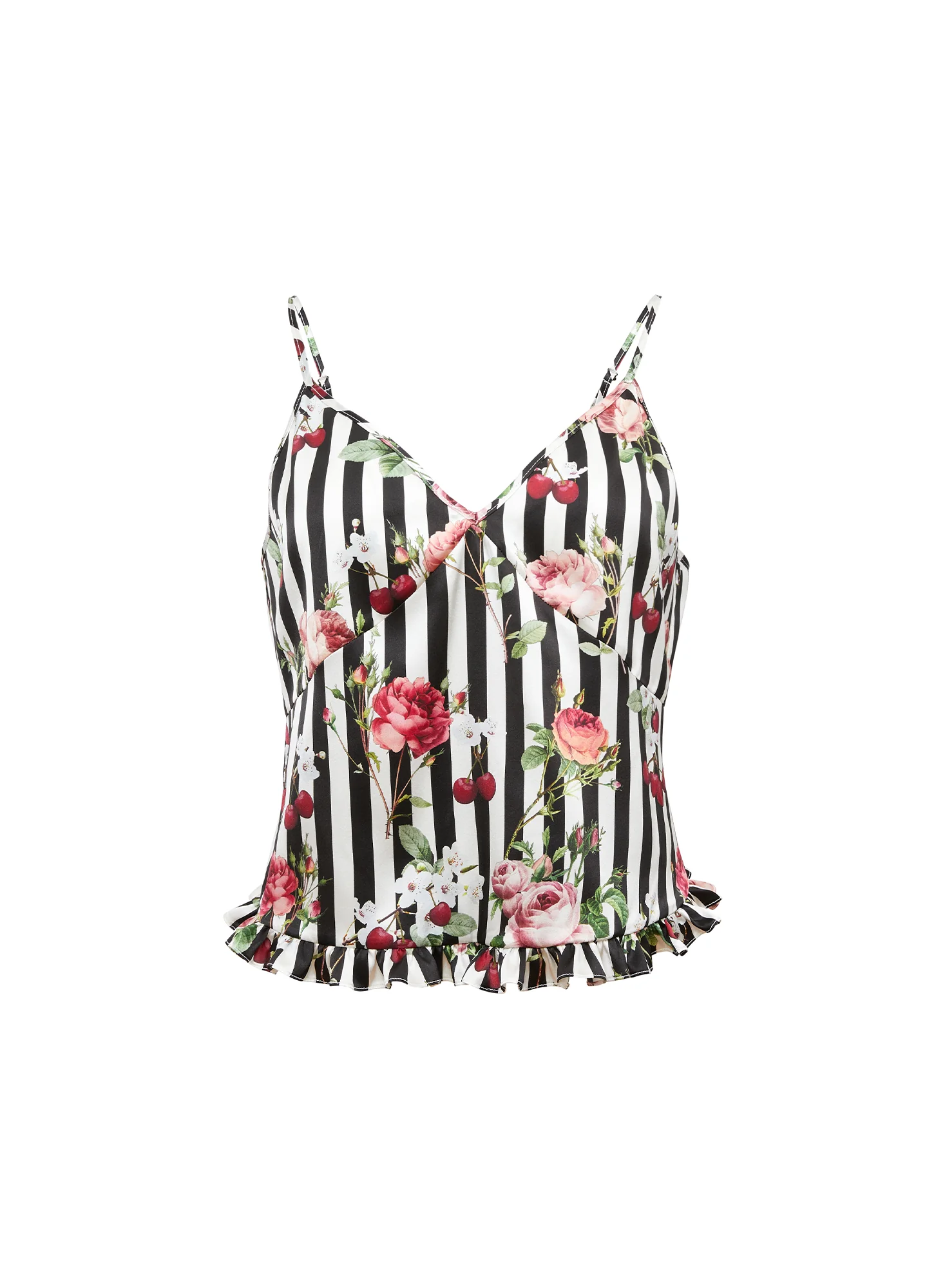 Cherry Rose Ruffle Cami - Image 3