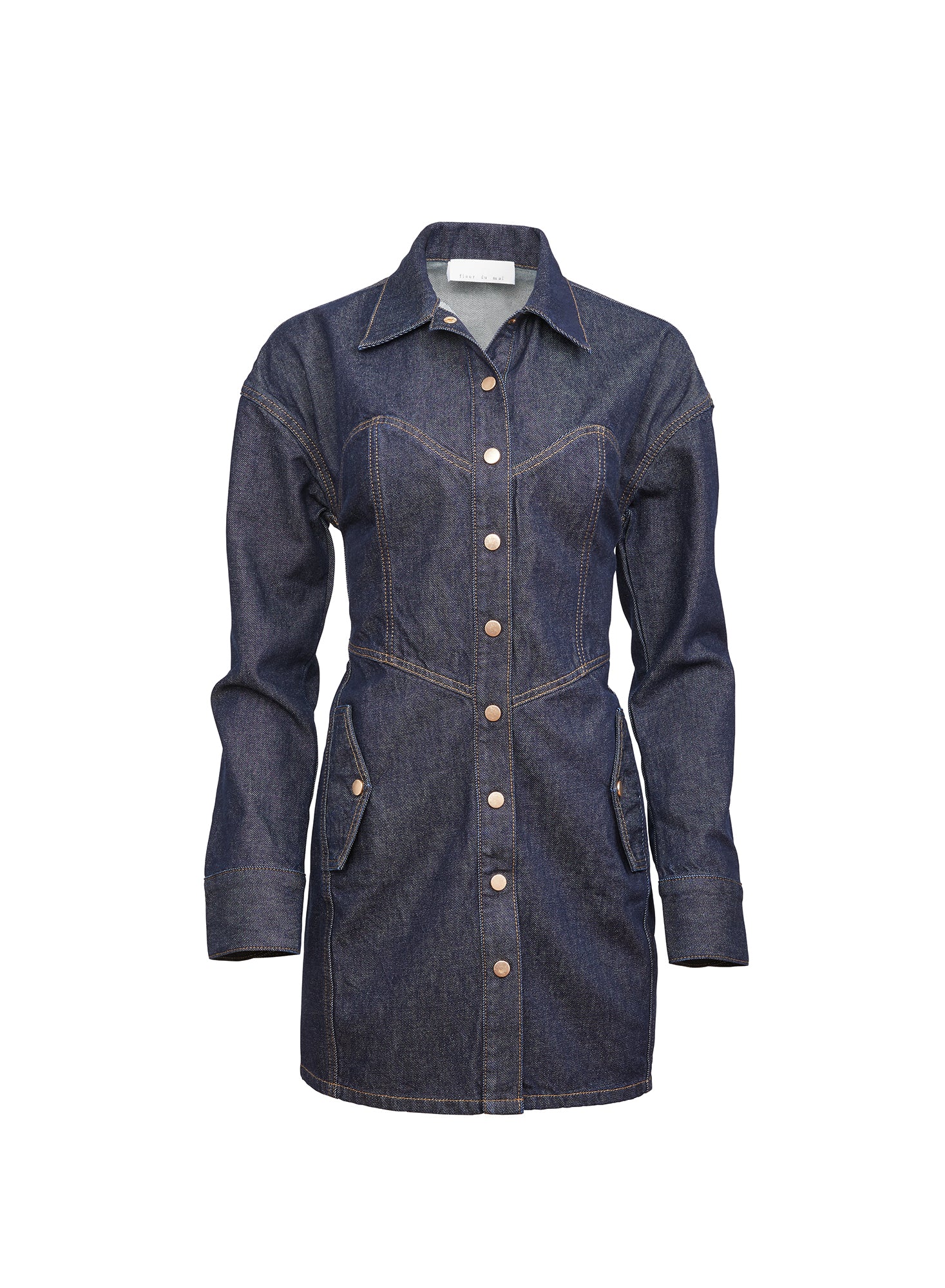 Denim Shirt Dress - Image 3