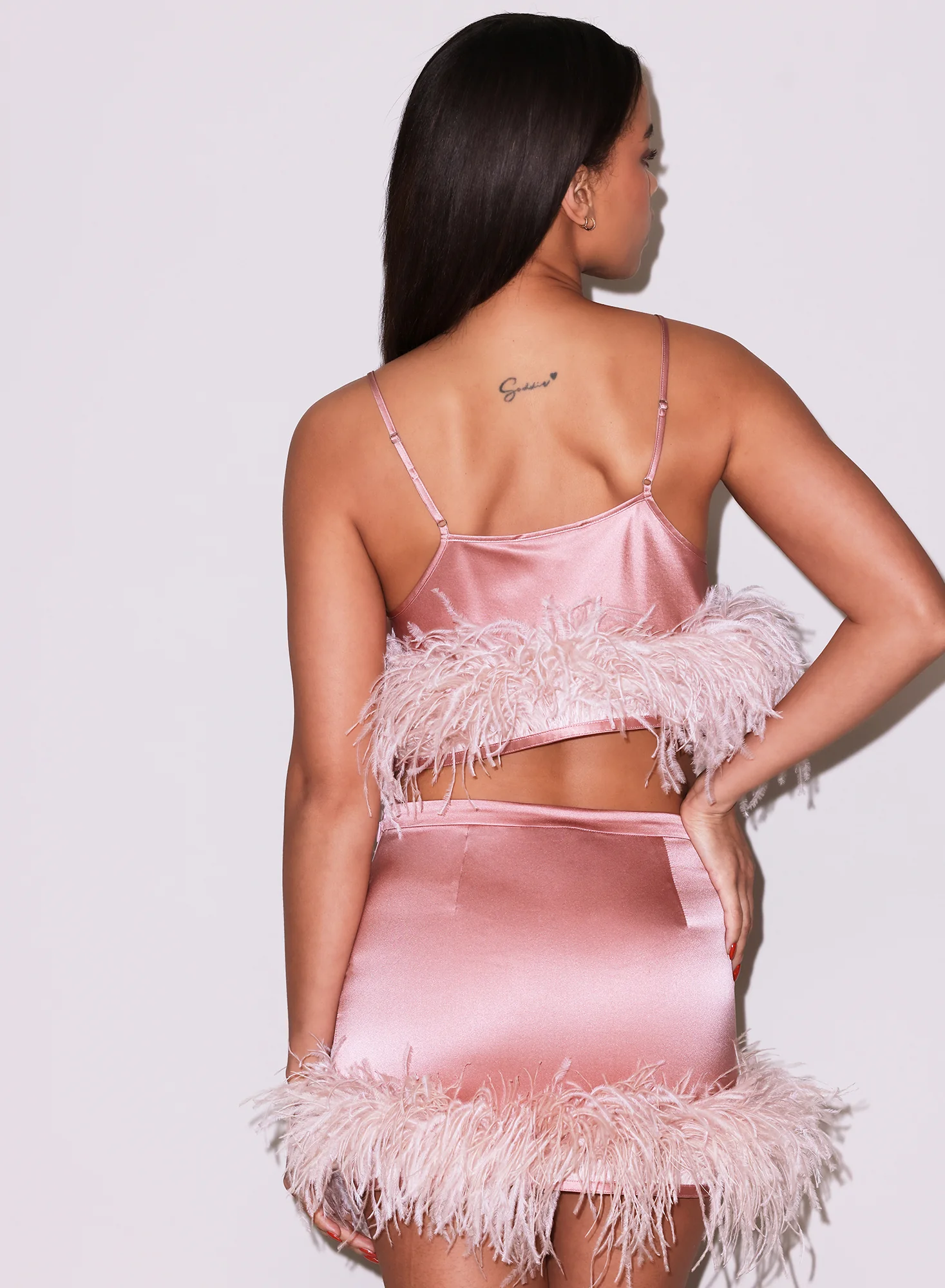 Feather Mini Skirt - Image 6