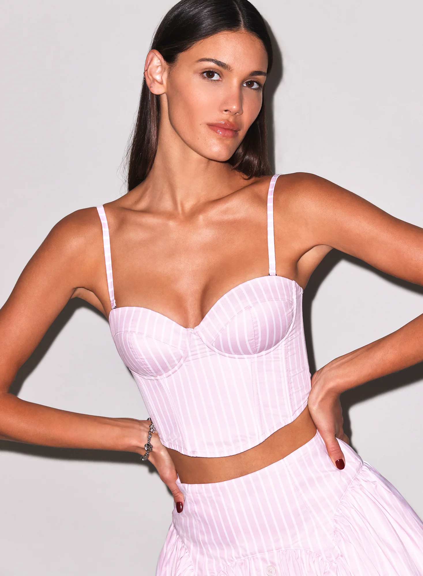 Hampton Poplin Cropped Bustier - Image 2