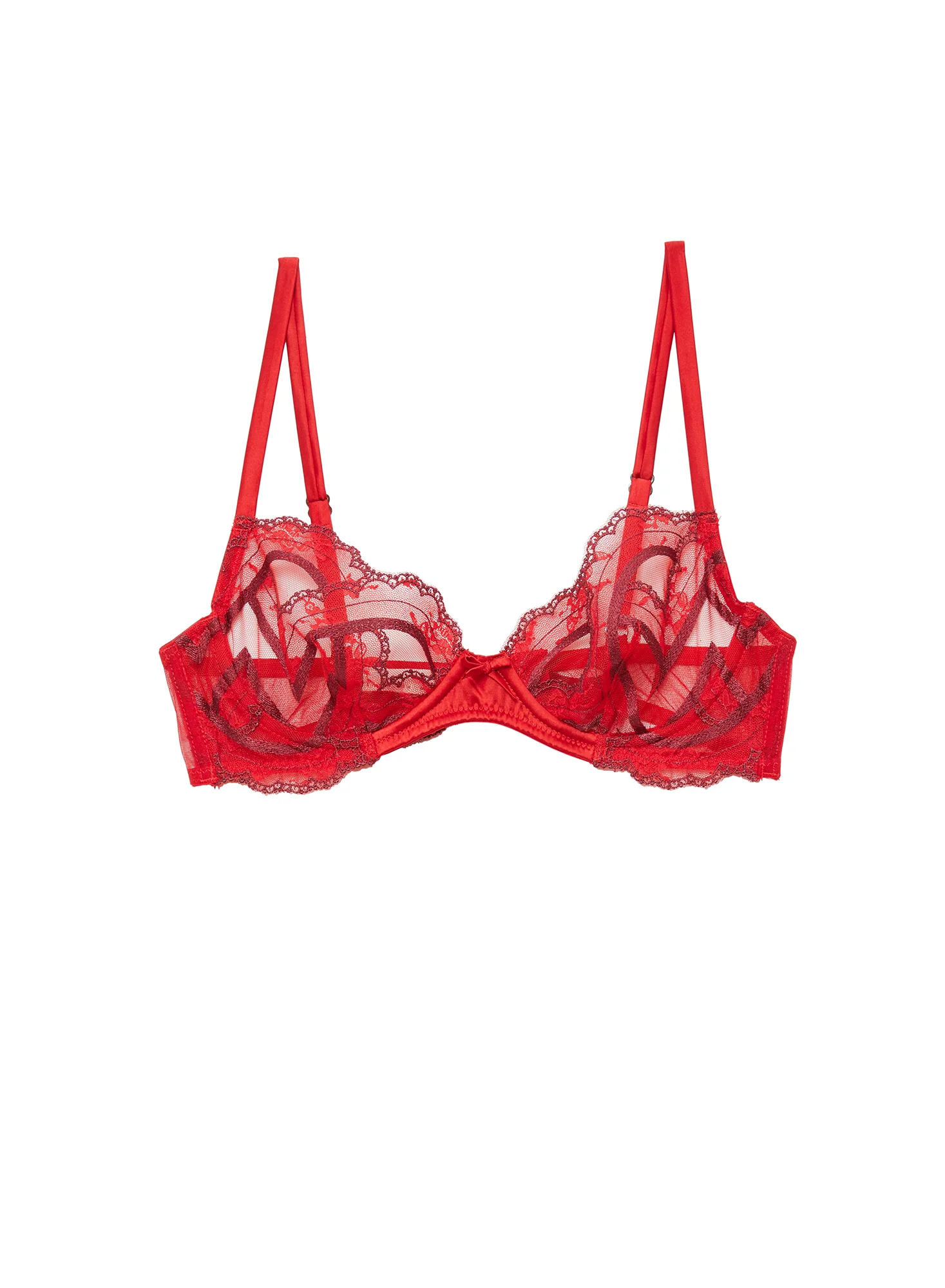 Hendrix Embroidery Demi Bra - Image 3
