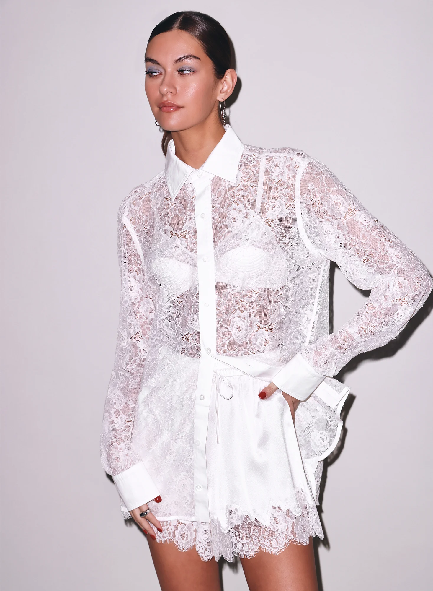 Juliet Lace Button Down - Image 2