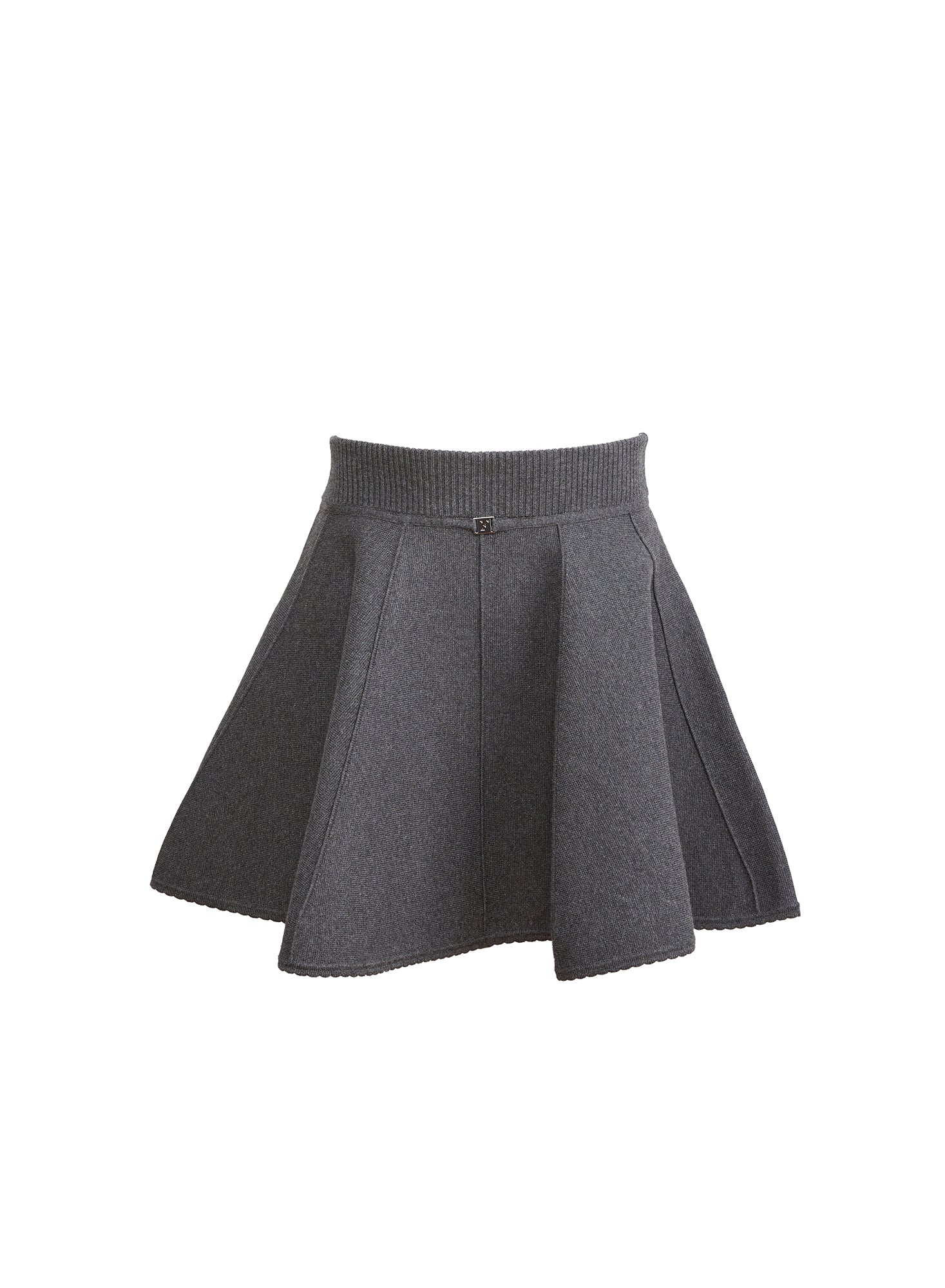 Knit Flared Mini Skirt - Image 3