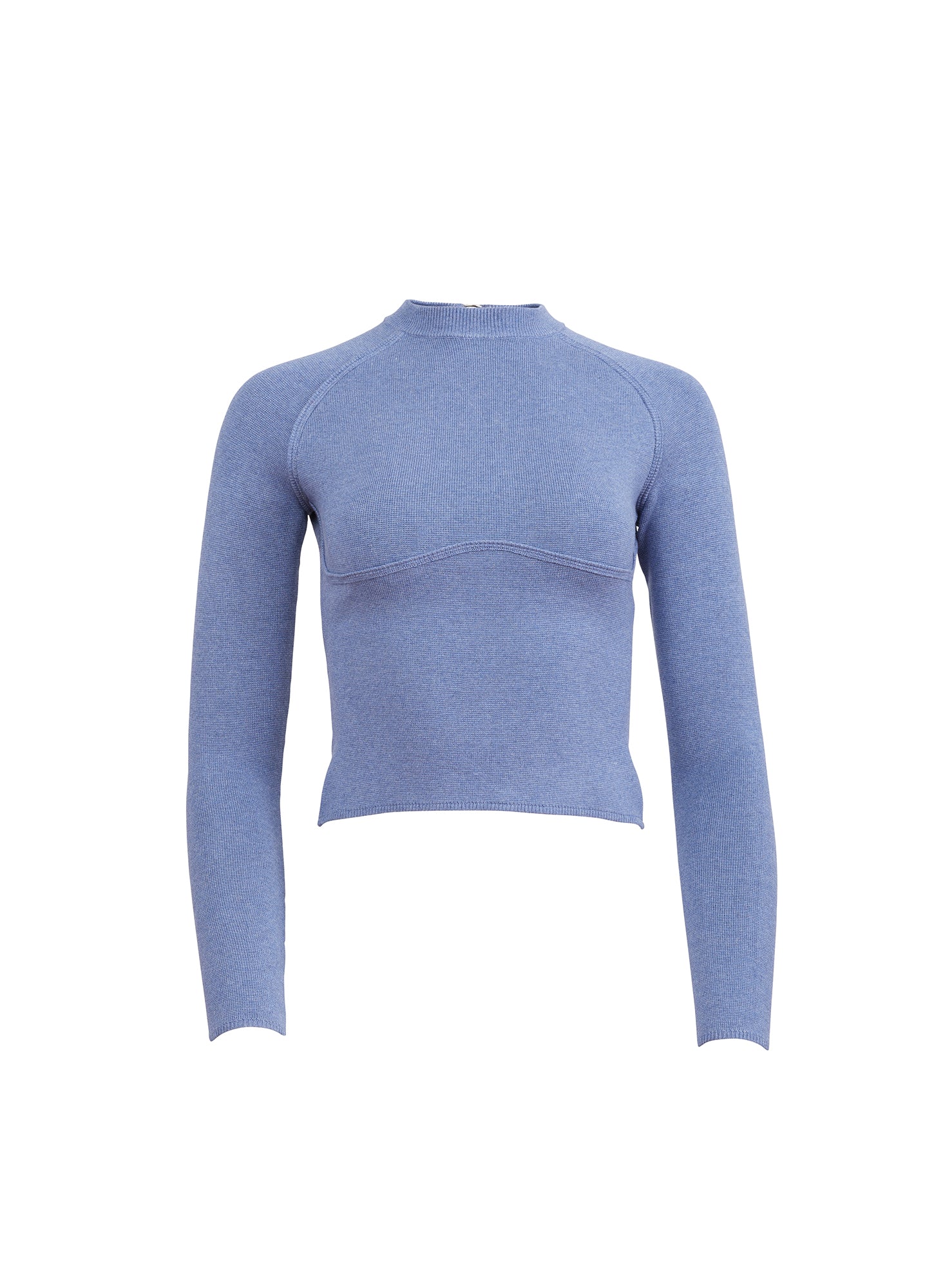 Knit Underbust Long Sleeve Top - Image 3