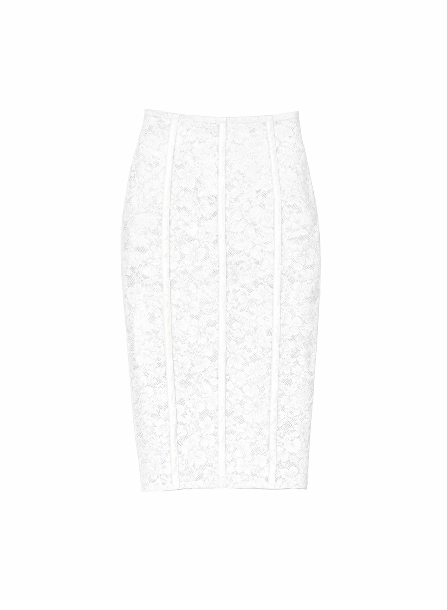 Le Stretch Lace Pencil Skirt - Image 4