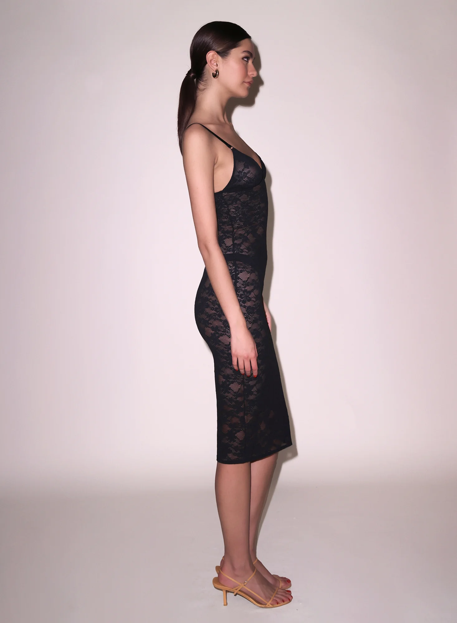 Le Stretch Lace Slip Dress - Image 5