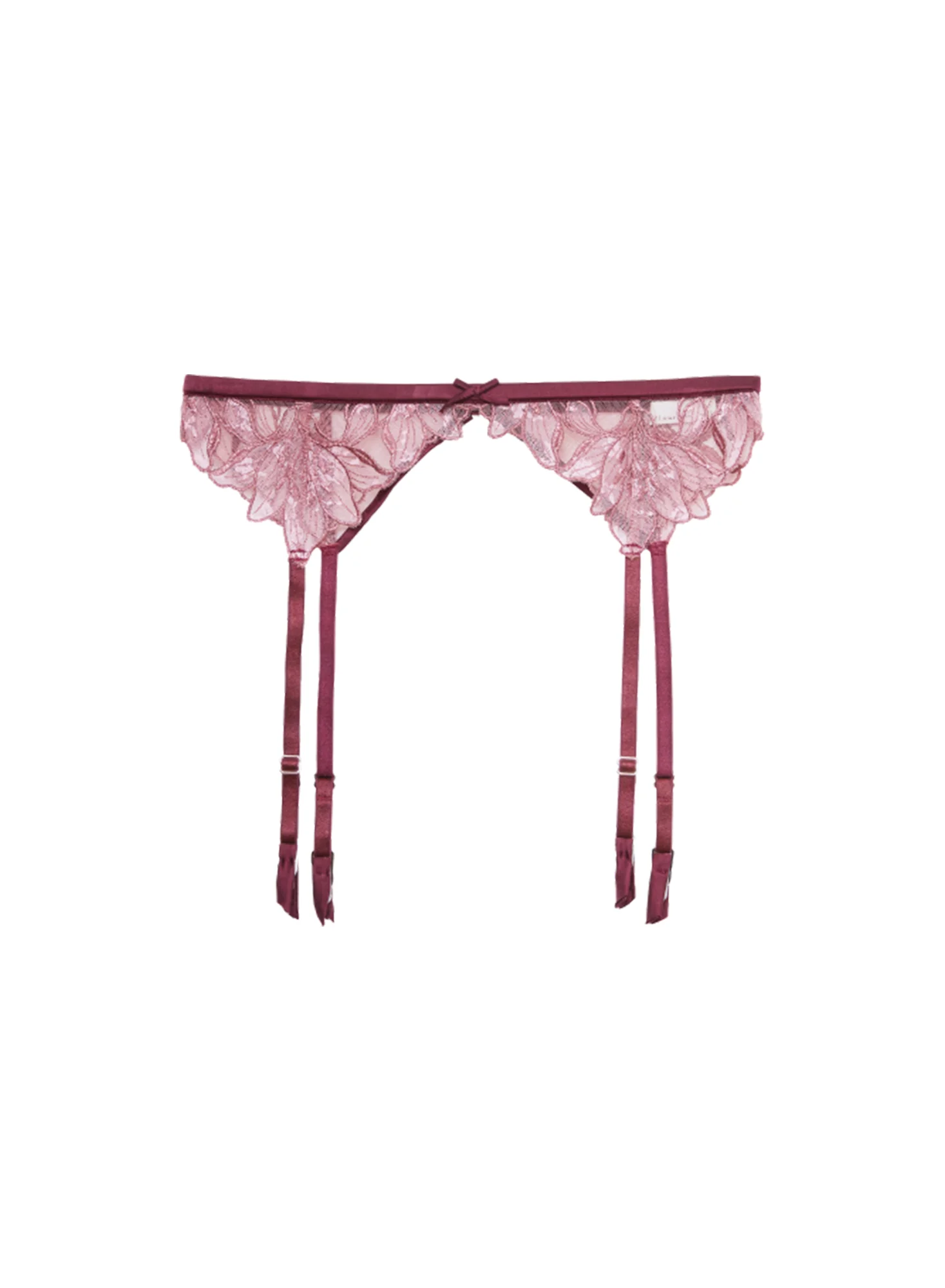 Lily Embroidery Garter Belt - Image 3