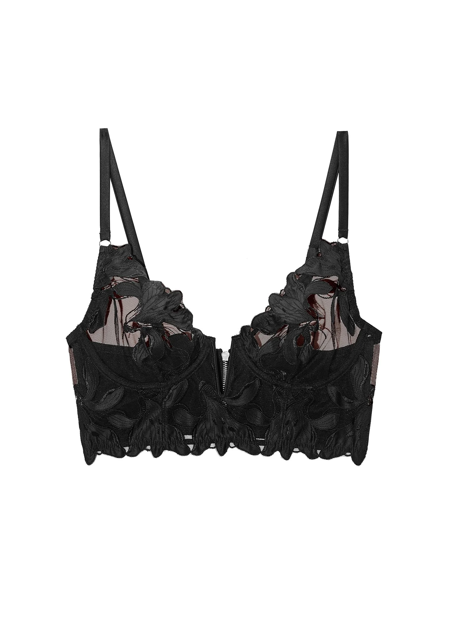 Lily Embroidery Longline Demi Bra - Image 5
