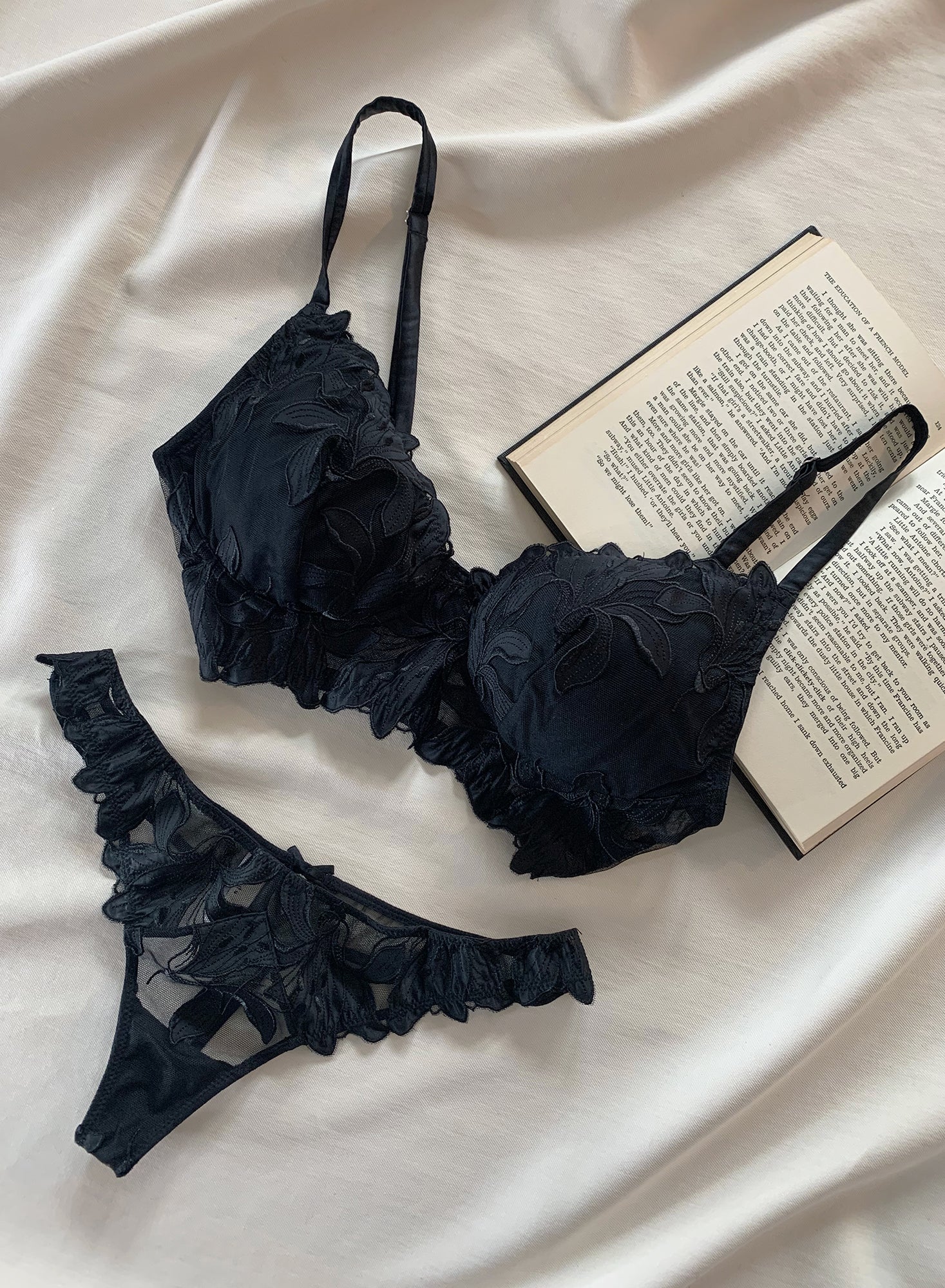 Lily Embroidery Post Surgical Bra - Image 3