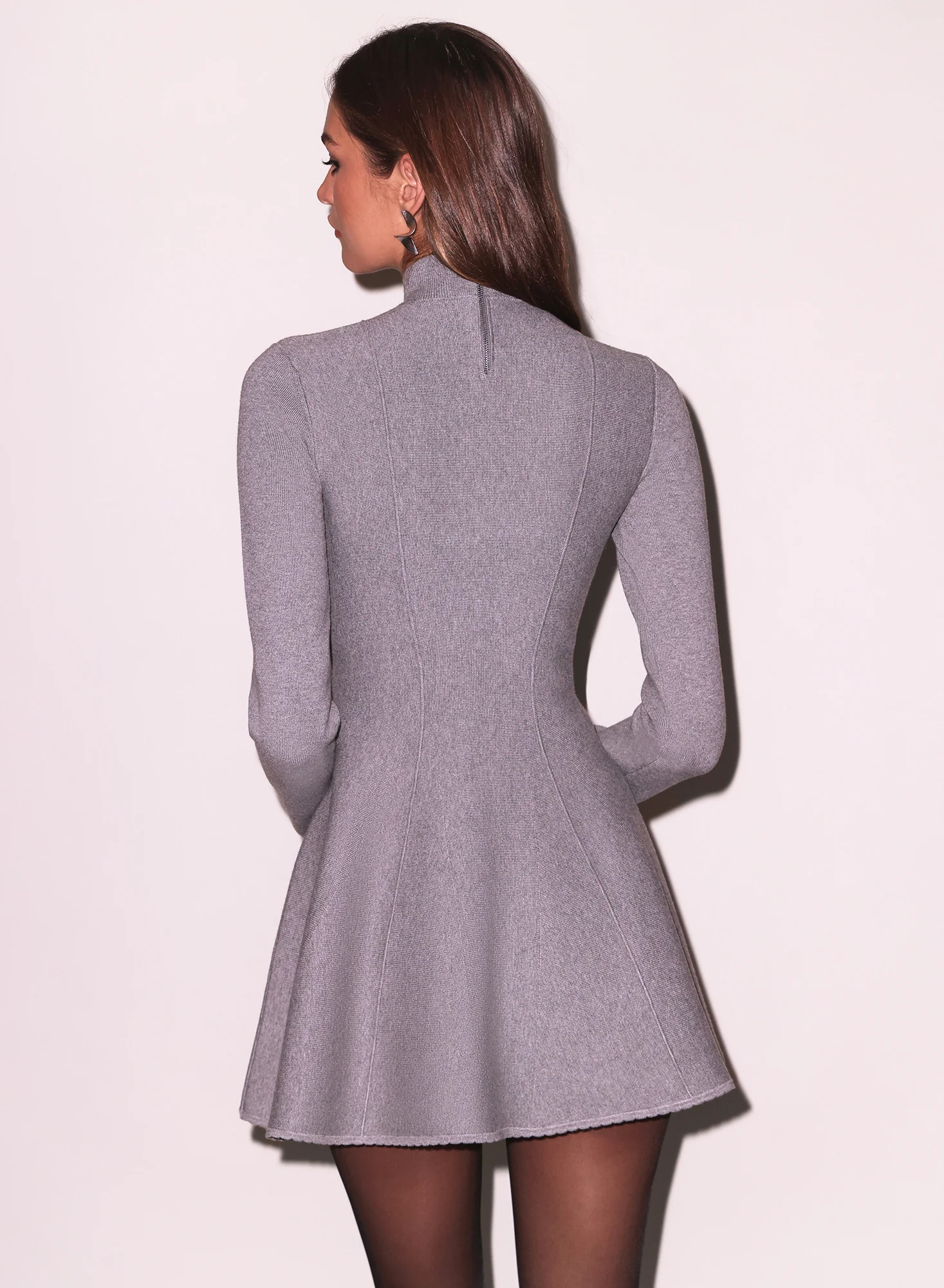 Long Sleeve Flared Corset Dress - Image 6