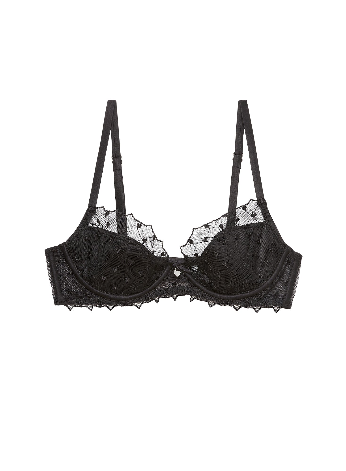 Love Lock Embroidery Half Lined Bra - Image 3