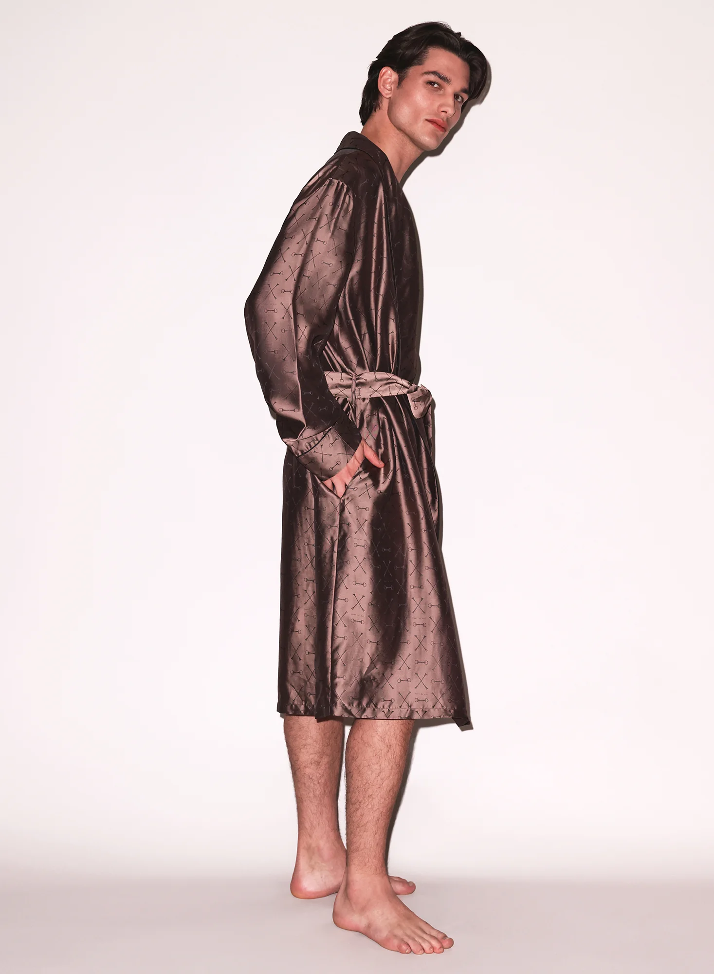Men's Jacquard Robe - Image 2