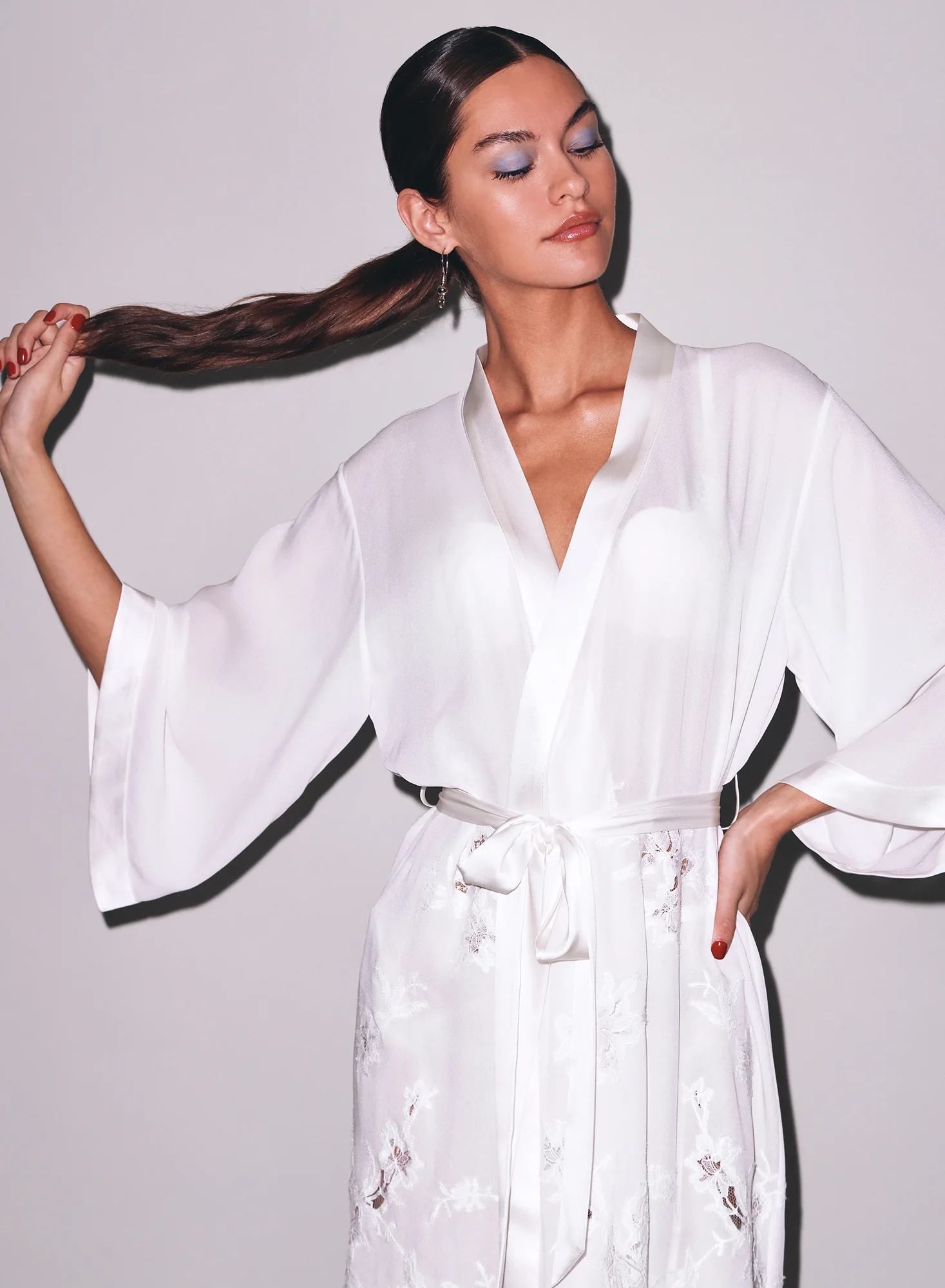 Mia Lace Long Robe - Image 6