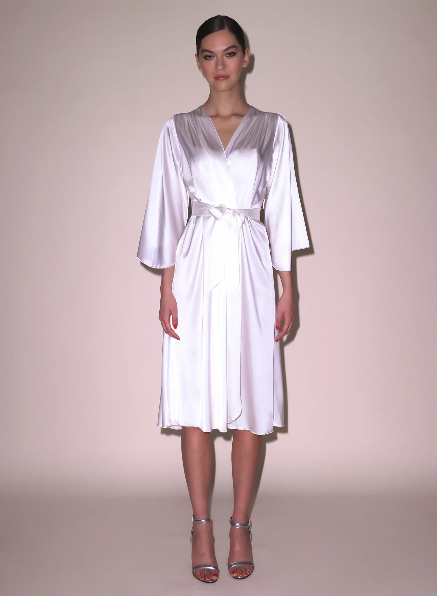 Midi Angel Sleeve Robe - Image 2