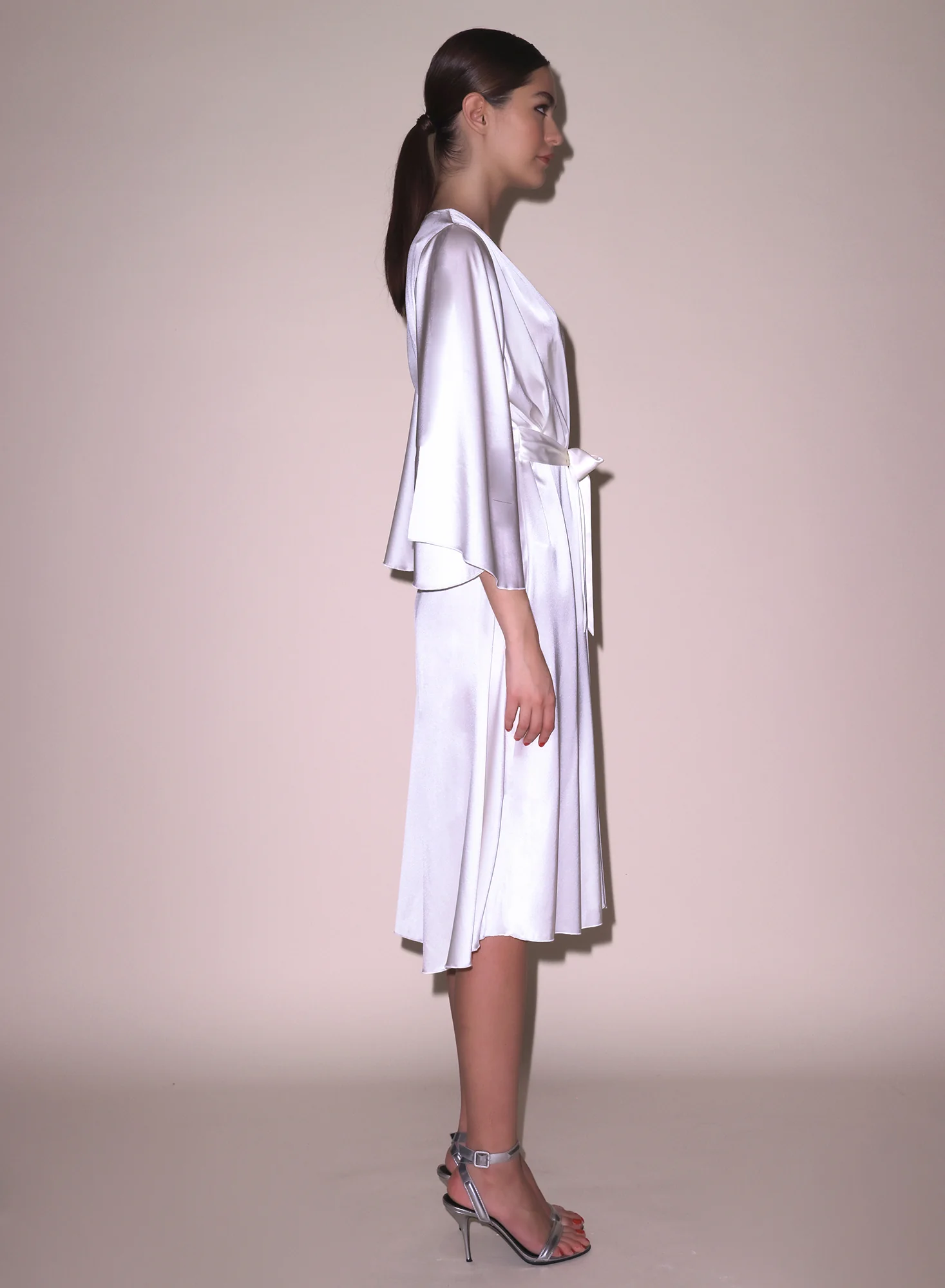 Midi Angel Sleeve Robe - Image 3