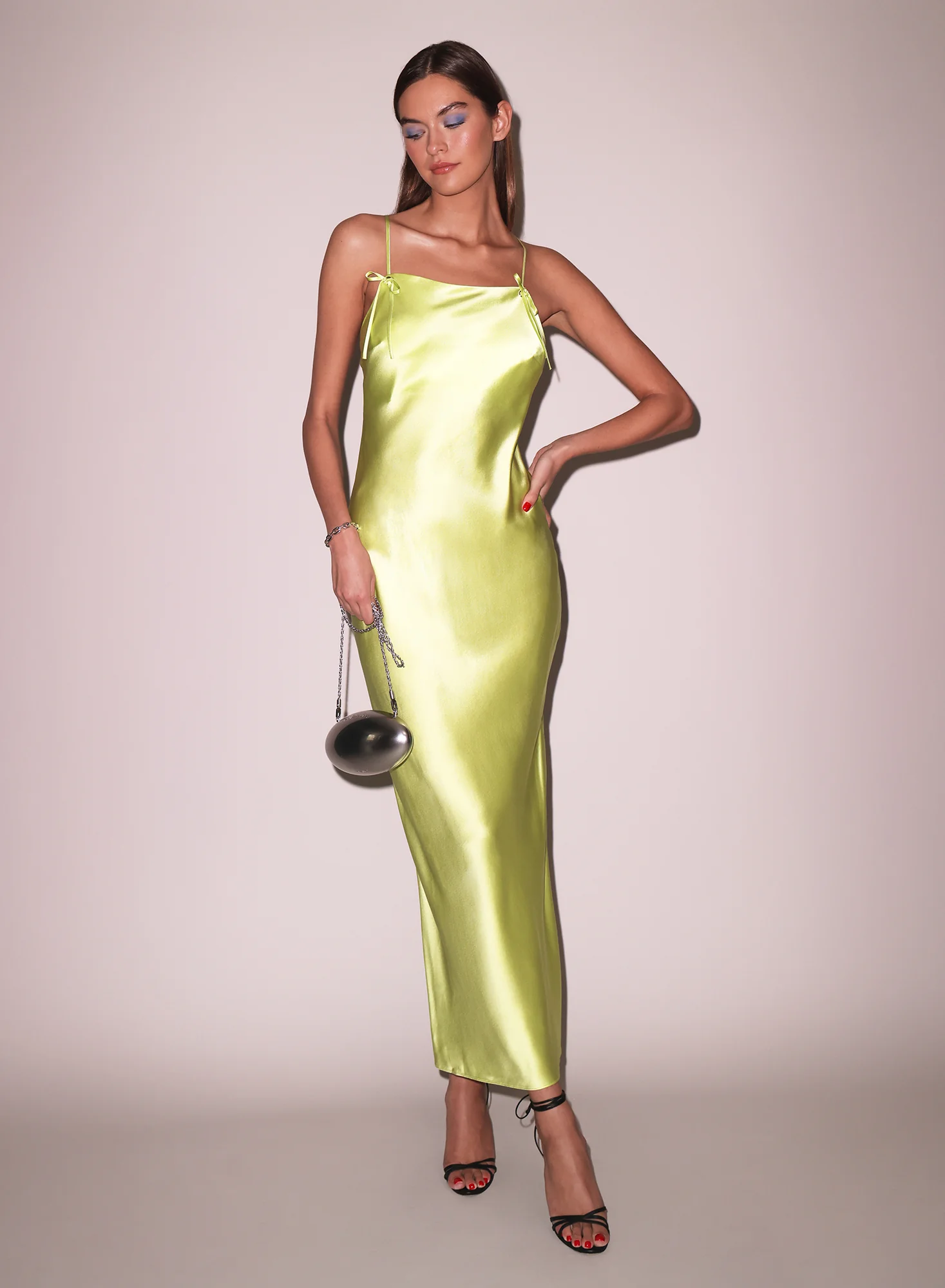 Open Back Maxi Slip Dress - Image 3