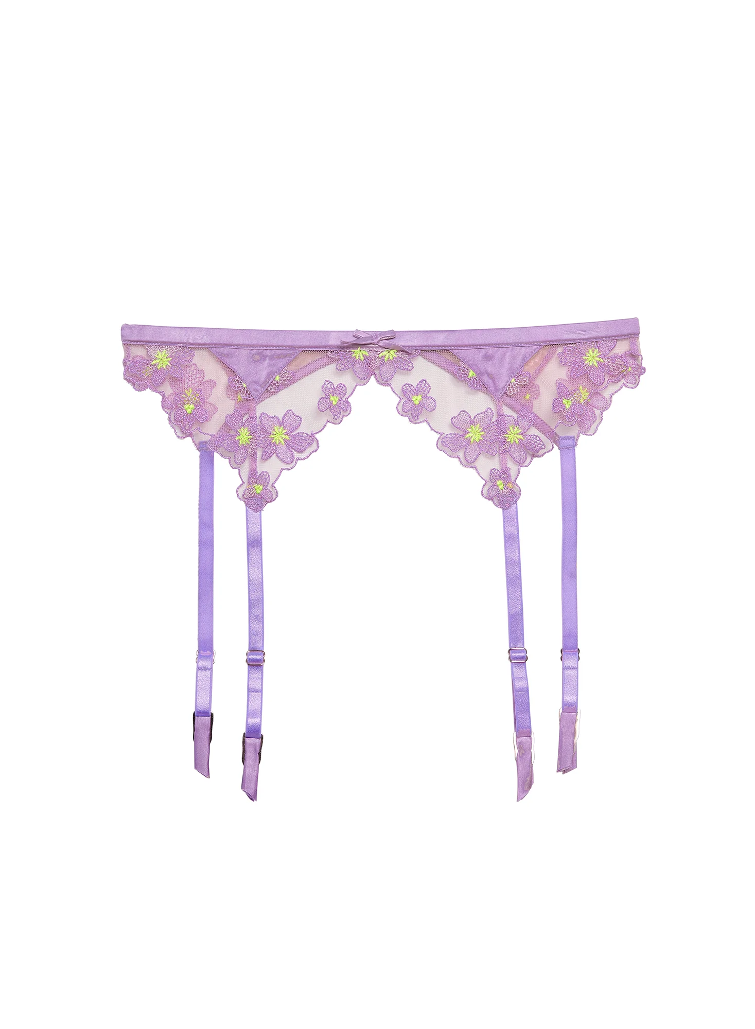 Petal Embroidery Garter Belt - Image 2