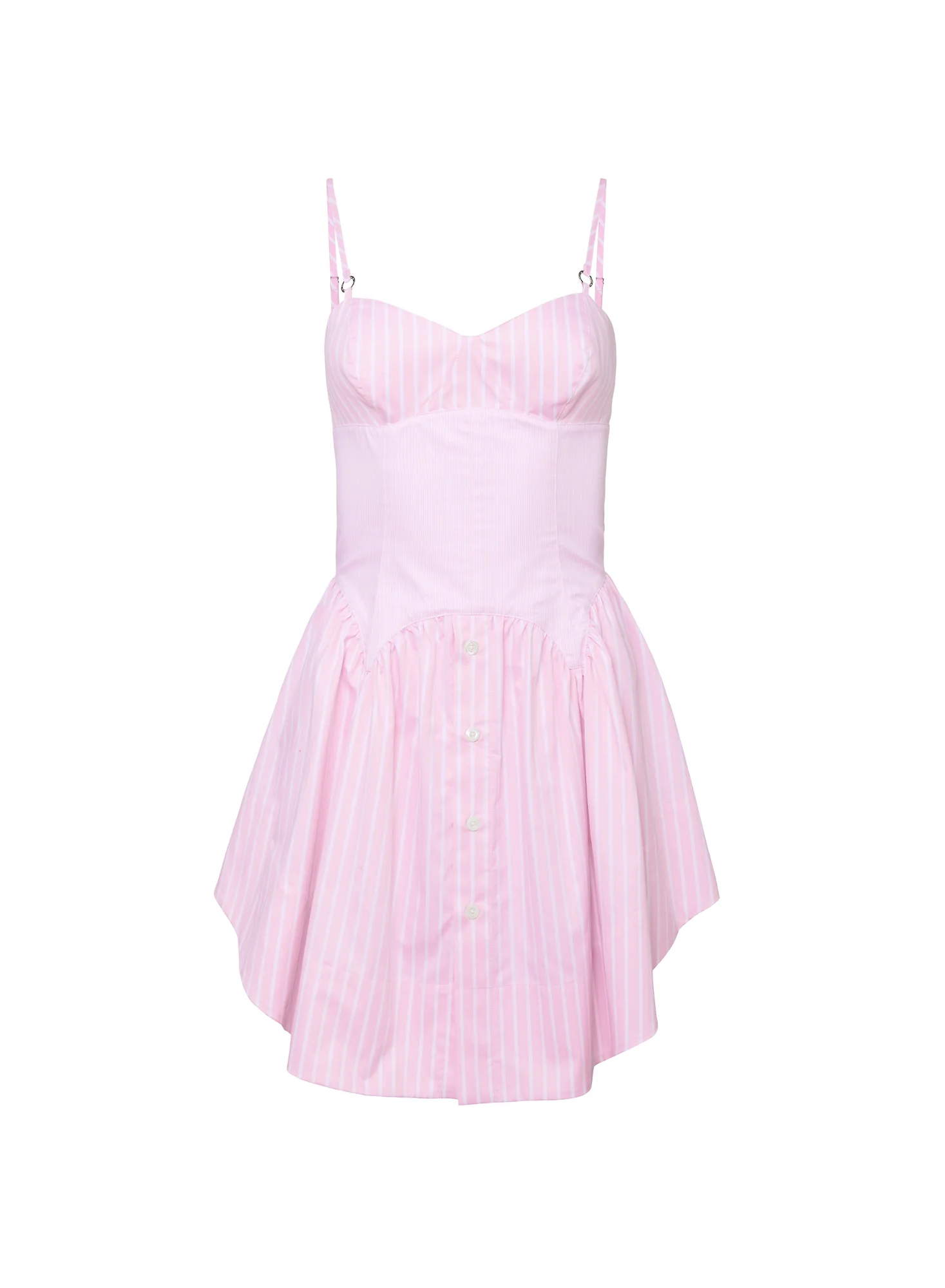Poplin Corset Mini Dress - Image 3
