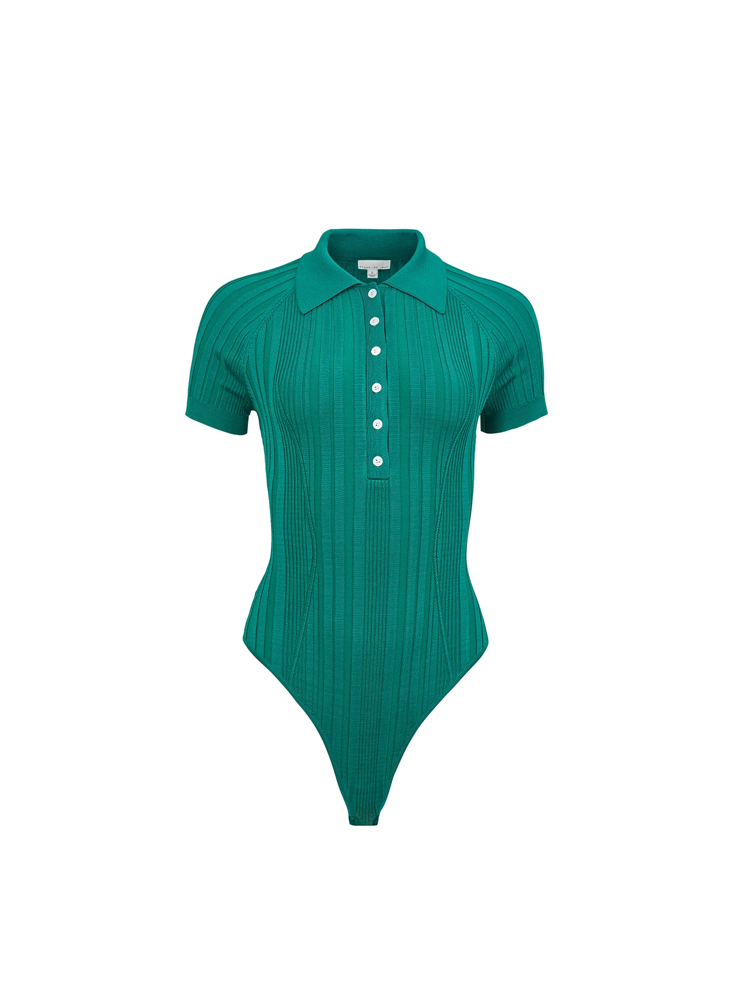 Rib Polo Bodysuit - Image 4