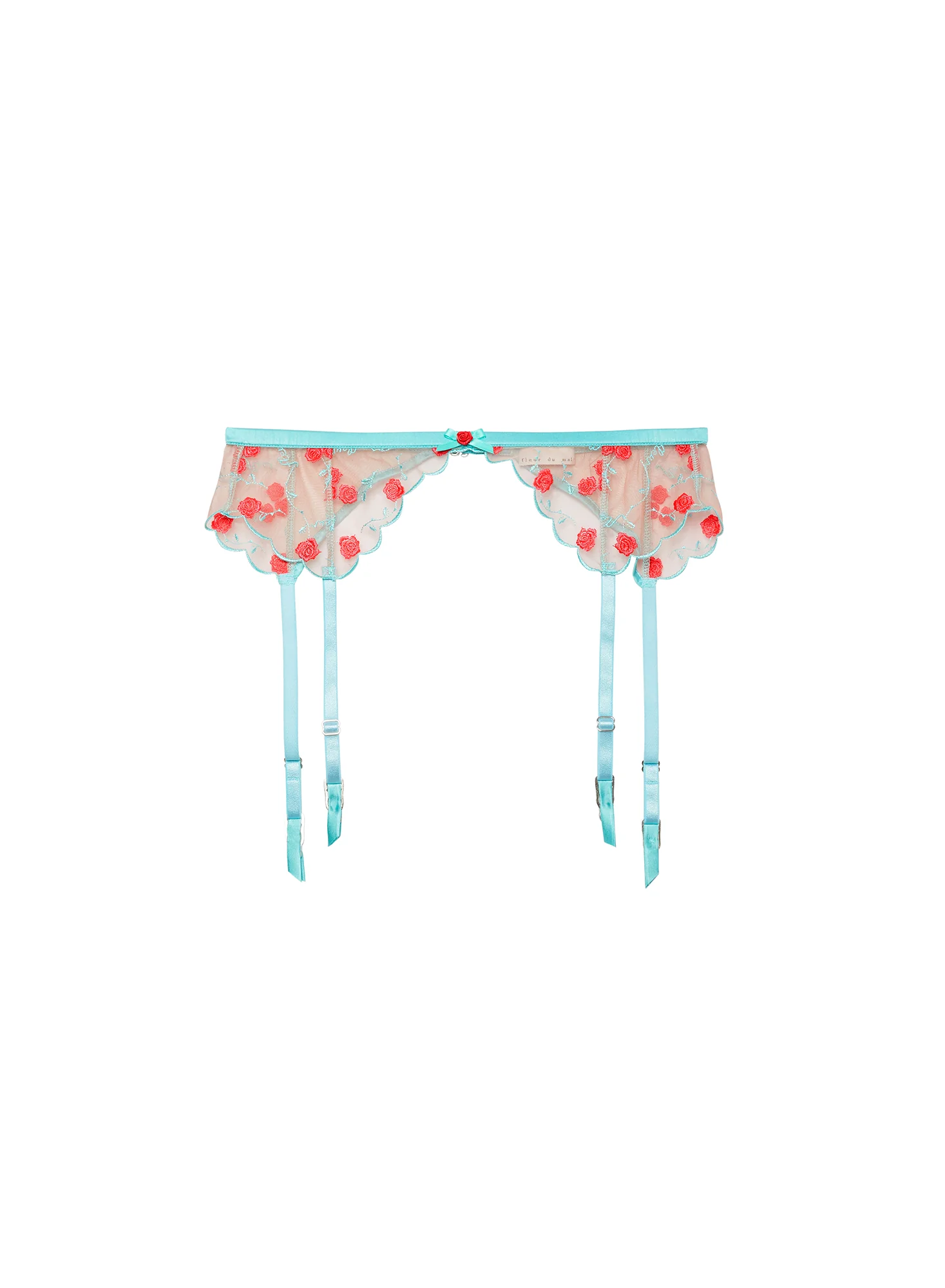 Rose & Vine Embroidery Garter Belt - Image 3