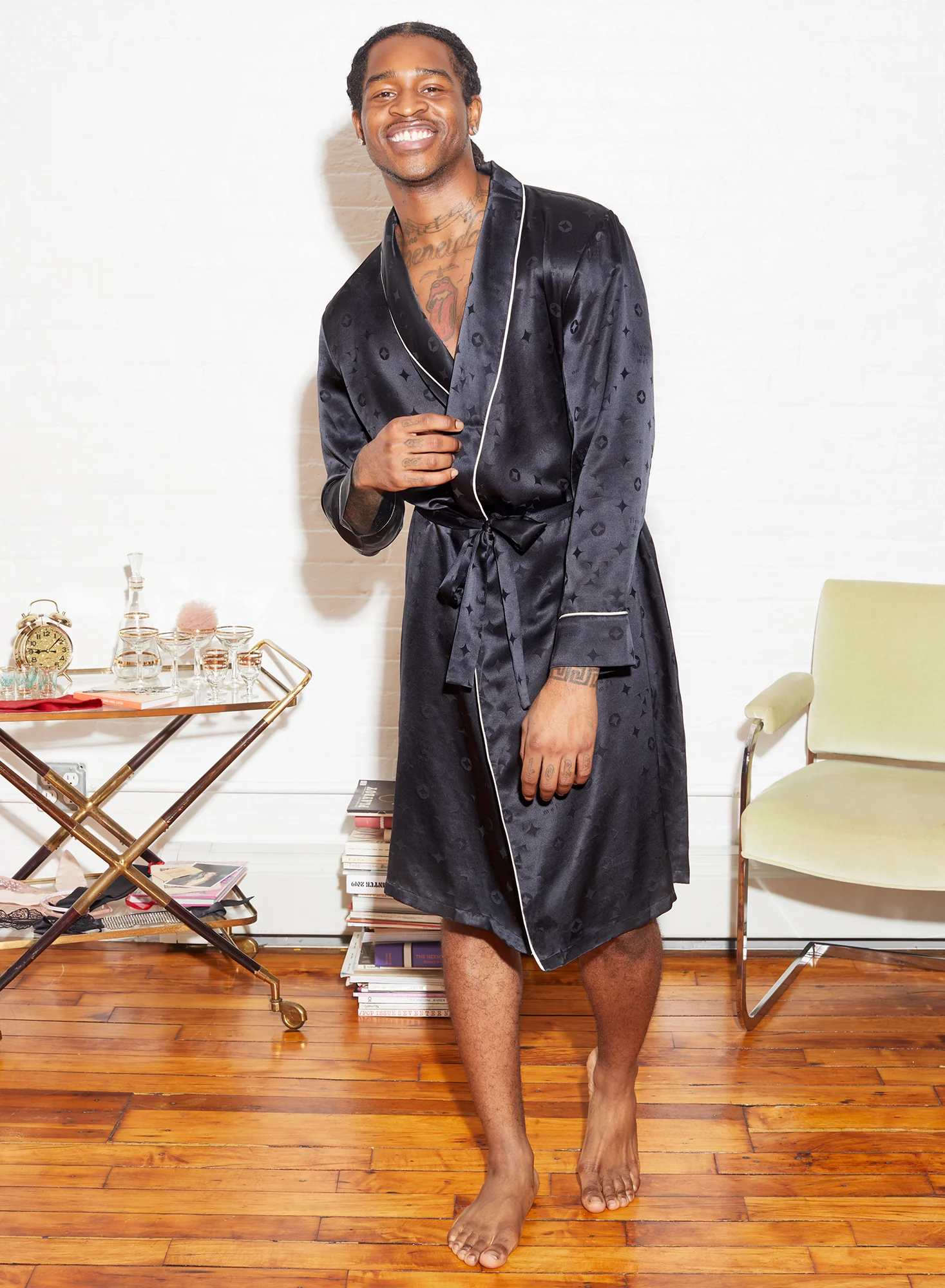 Silk Jacquard Robe - Image 5