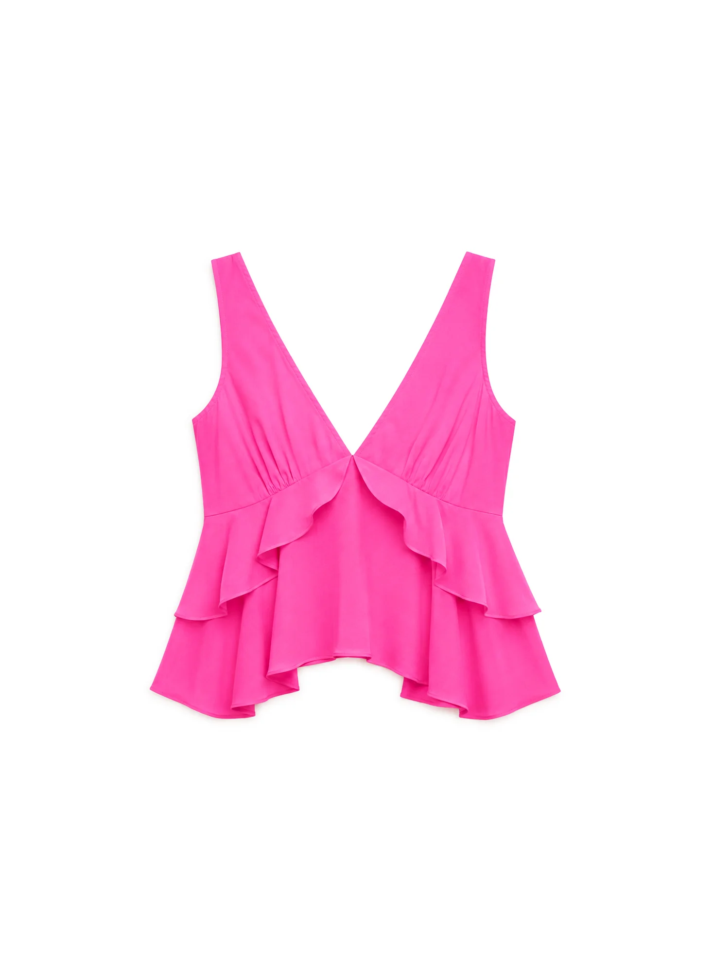 Silk Ruffle Top - Image 3