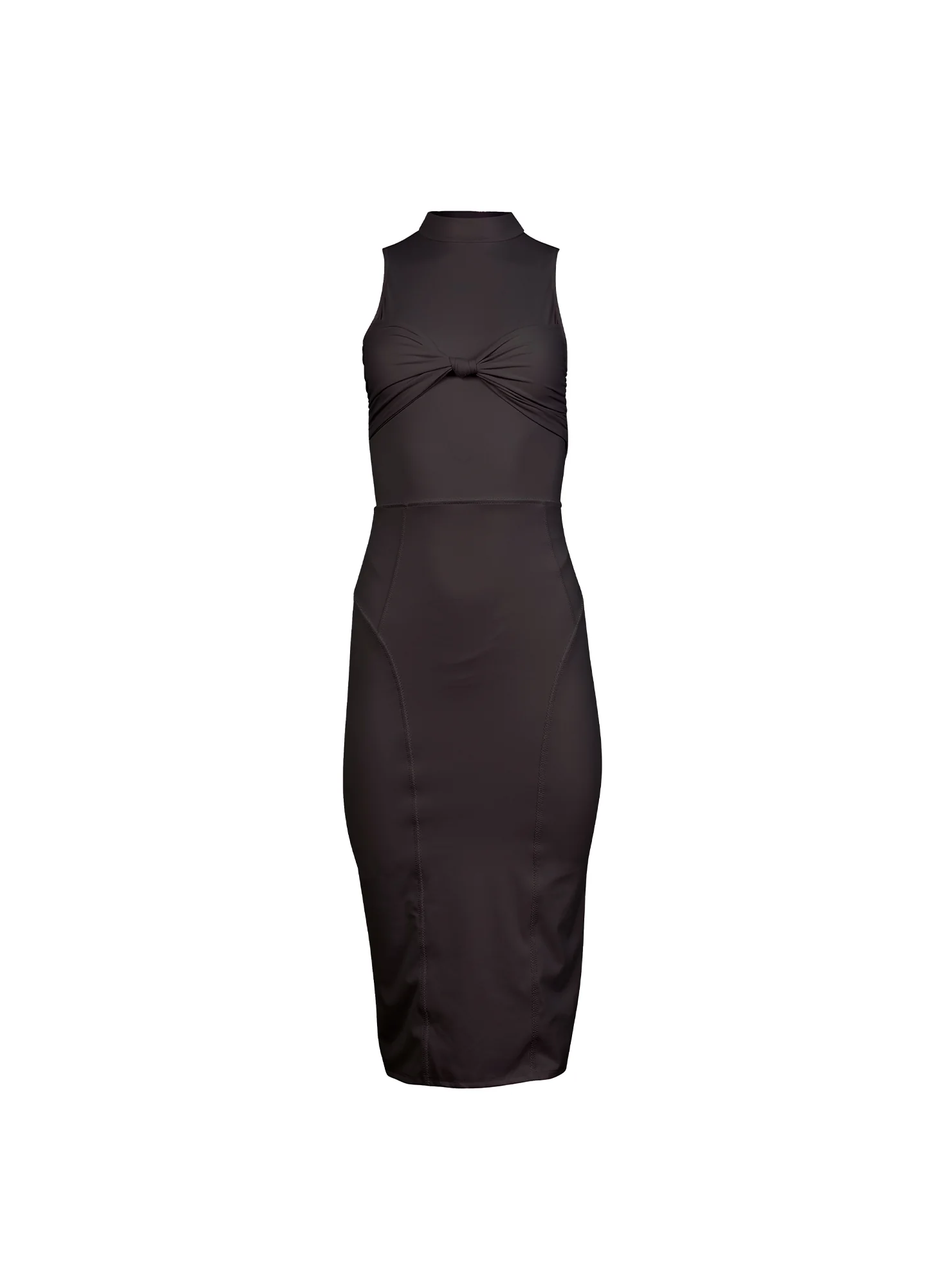 Sleek Jersey Knot Dress - Image 4
