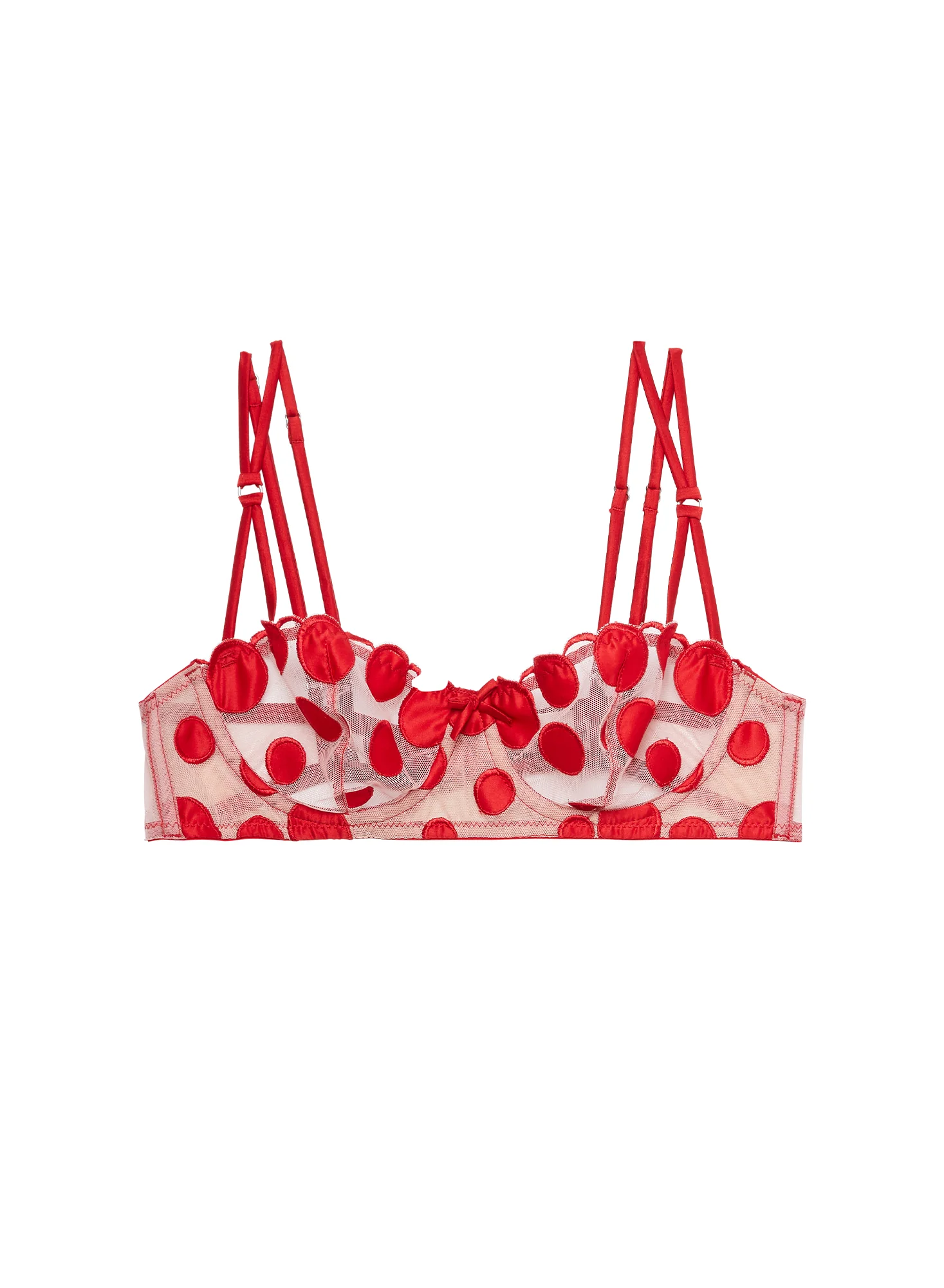 Some Like It Dot Balconette Bra - Image 3